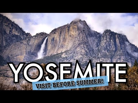 Yosemite National Park, Lower Falls in Spring Season!  Traveling in March Was a Pleasant Surprise!