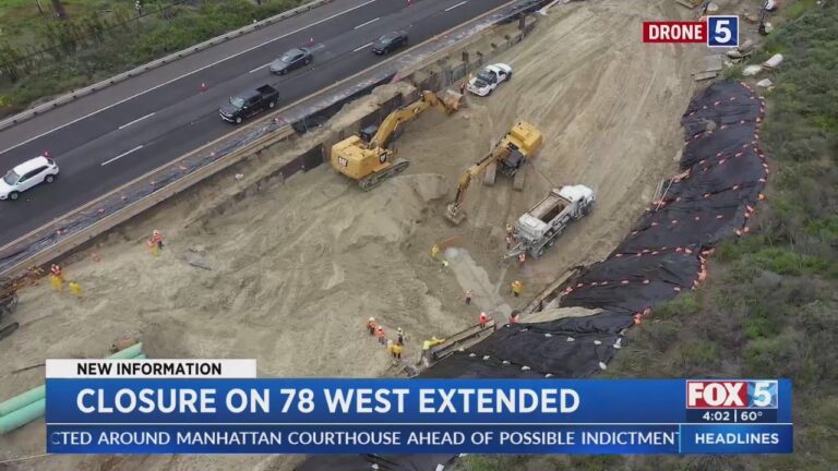 Westbound SR-78 Closure Extended