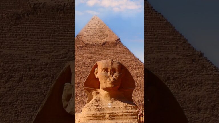 The Great Pyramid And Sphinx In Giza Egypt! #shorts #travel