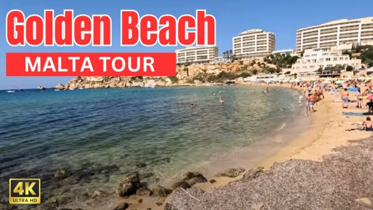 Golden Beach Malta Walking Tour Video