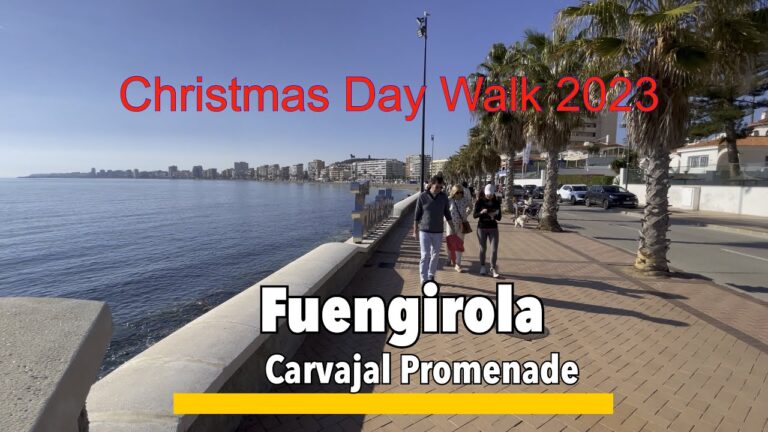 Fuengirola🇪🇸it’s🎅🎁Christmas Day 2023 and its a great day for a walk along Carvajal Promenade 🏖️